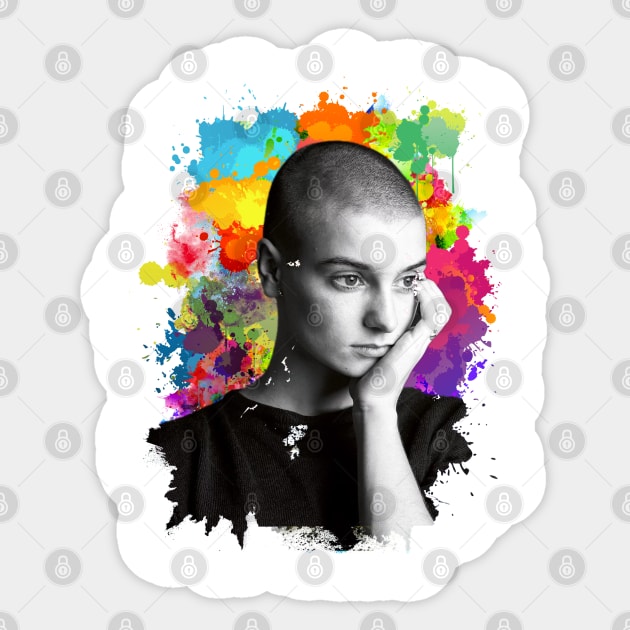 Sinéad O'Connor - Splash Color Fun Design Sticker by sgregory project